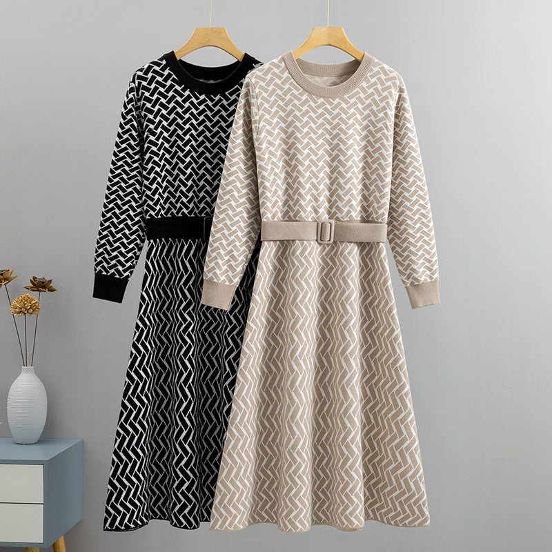 Vestido Tricô Luxo com Cinto